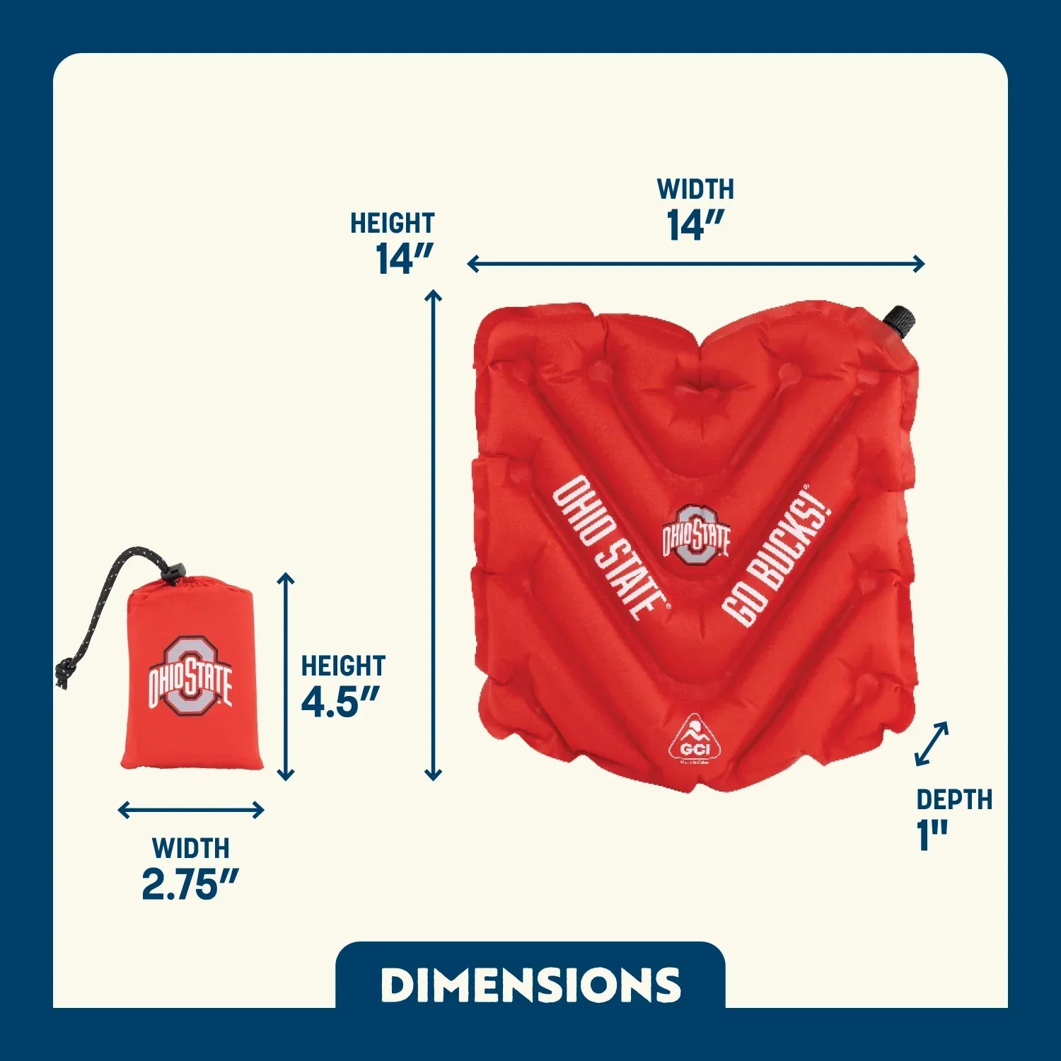 V Seat - Ohio State Buckeyes | Featured Outdoor Choice | Outlandridge B577gv