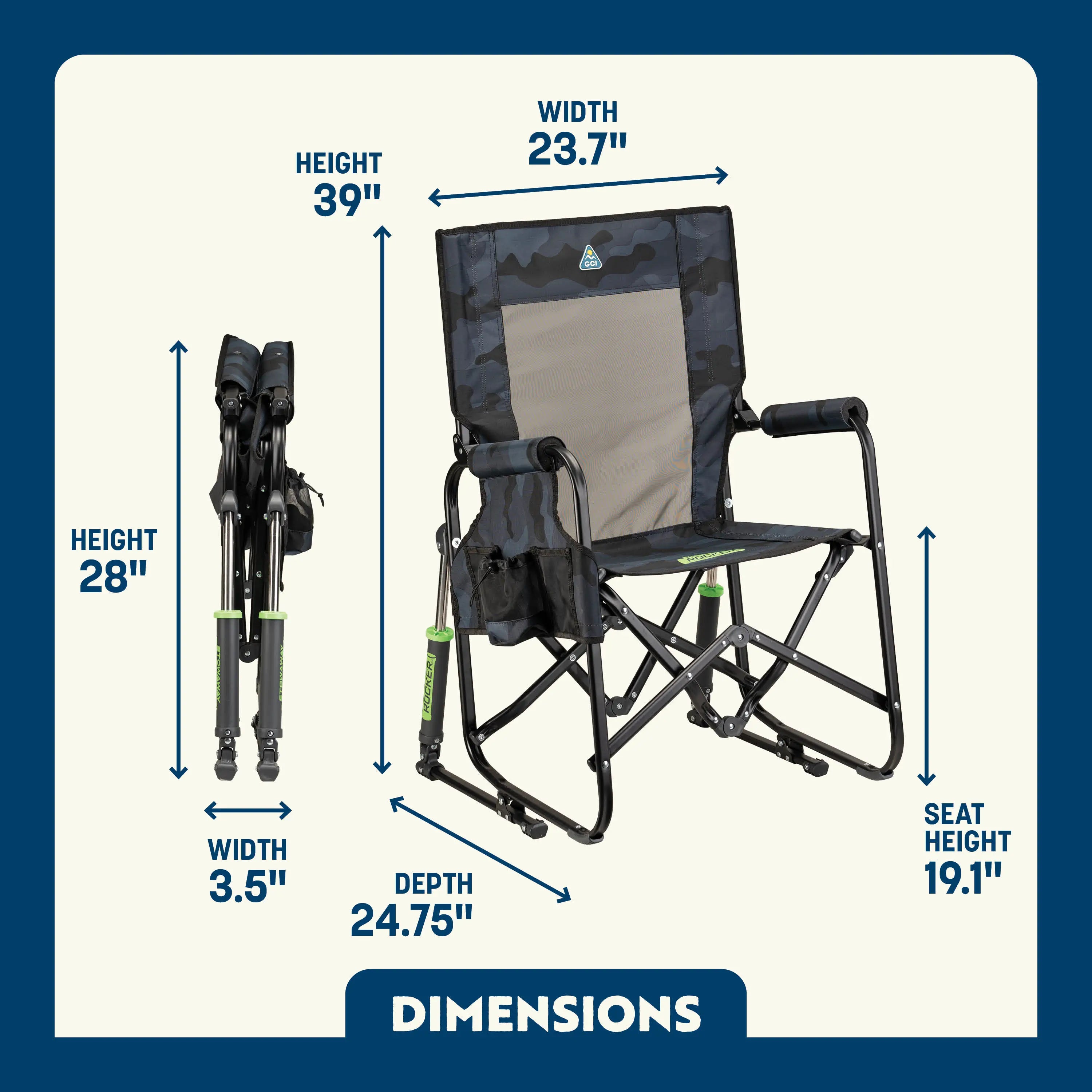 Stowaway Rocker | Featured Outdoor Choice | Outlandridge A0B12E