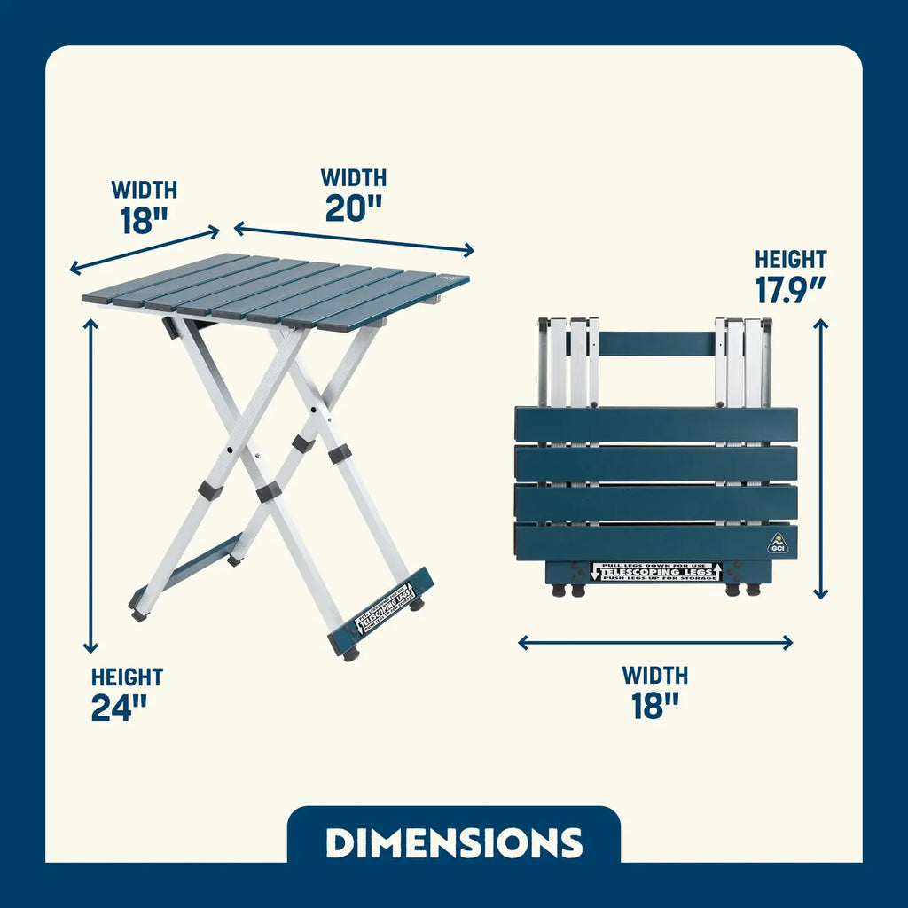 Compact Camp Table 20 | Featured Outdoor Choice | Outlandridge 81FCEL