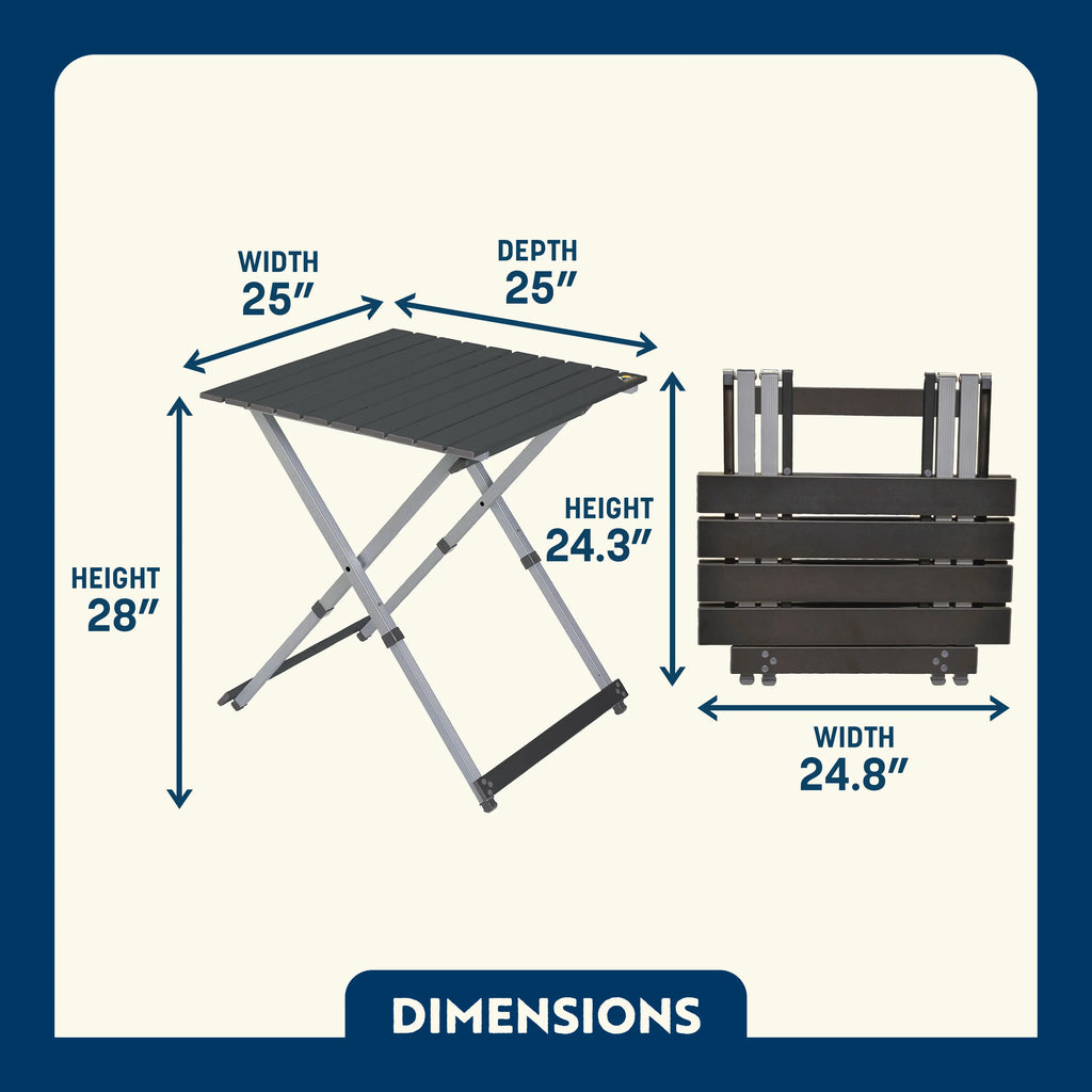 Compact Camp Table 25 | Featured Outdoor Choice | Outlandridge 96B6AB