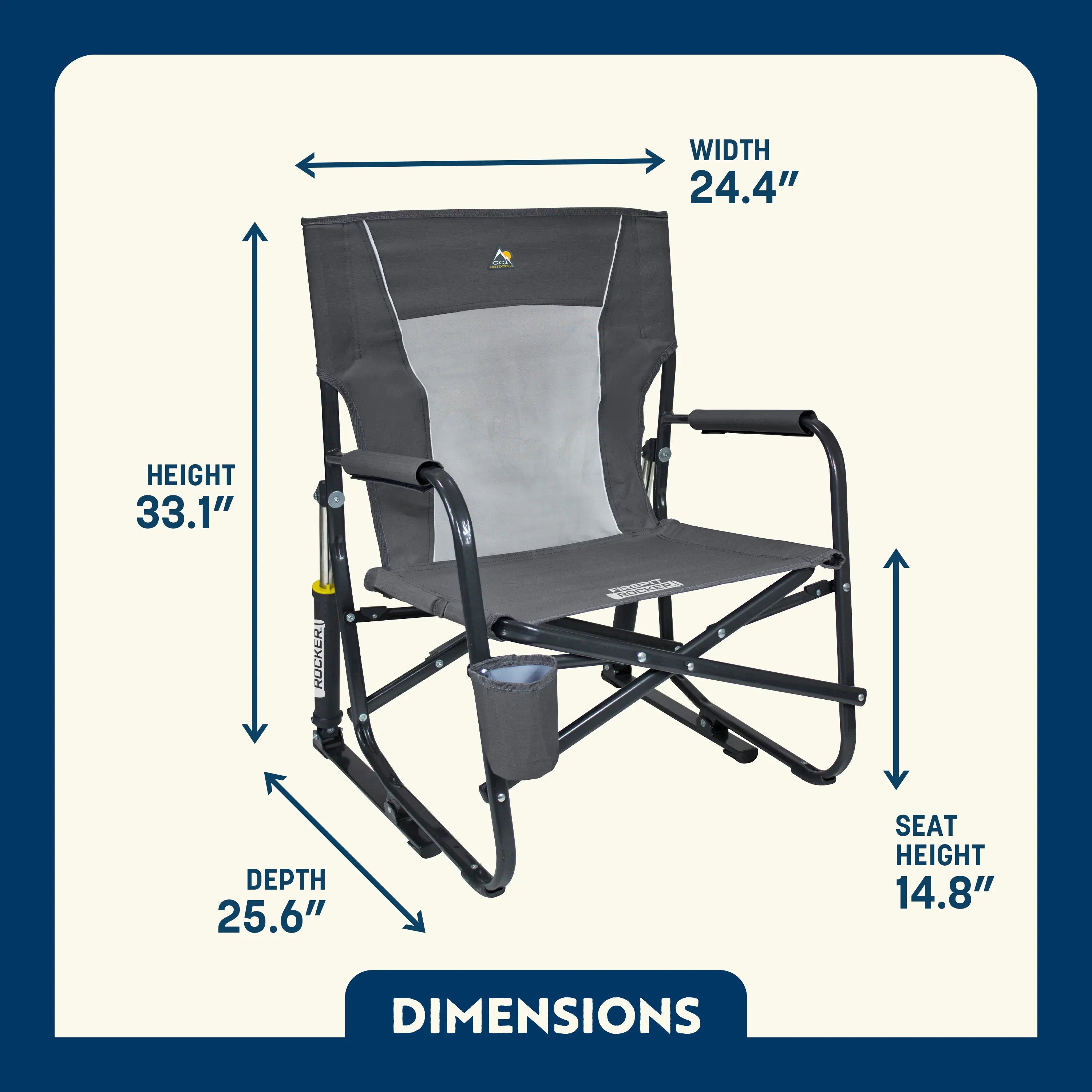 FirePit Rocker — Outdoor Setup Pick | Outlandridge E587ZZ