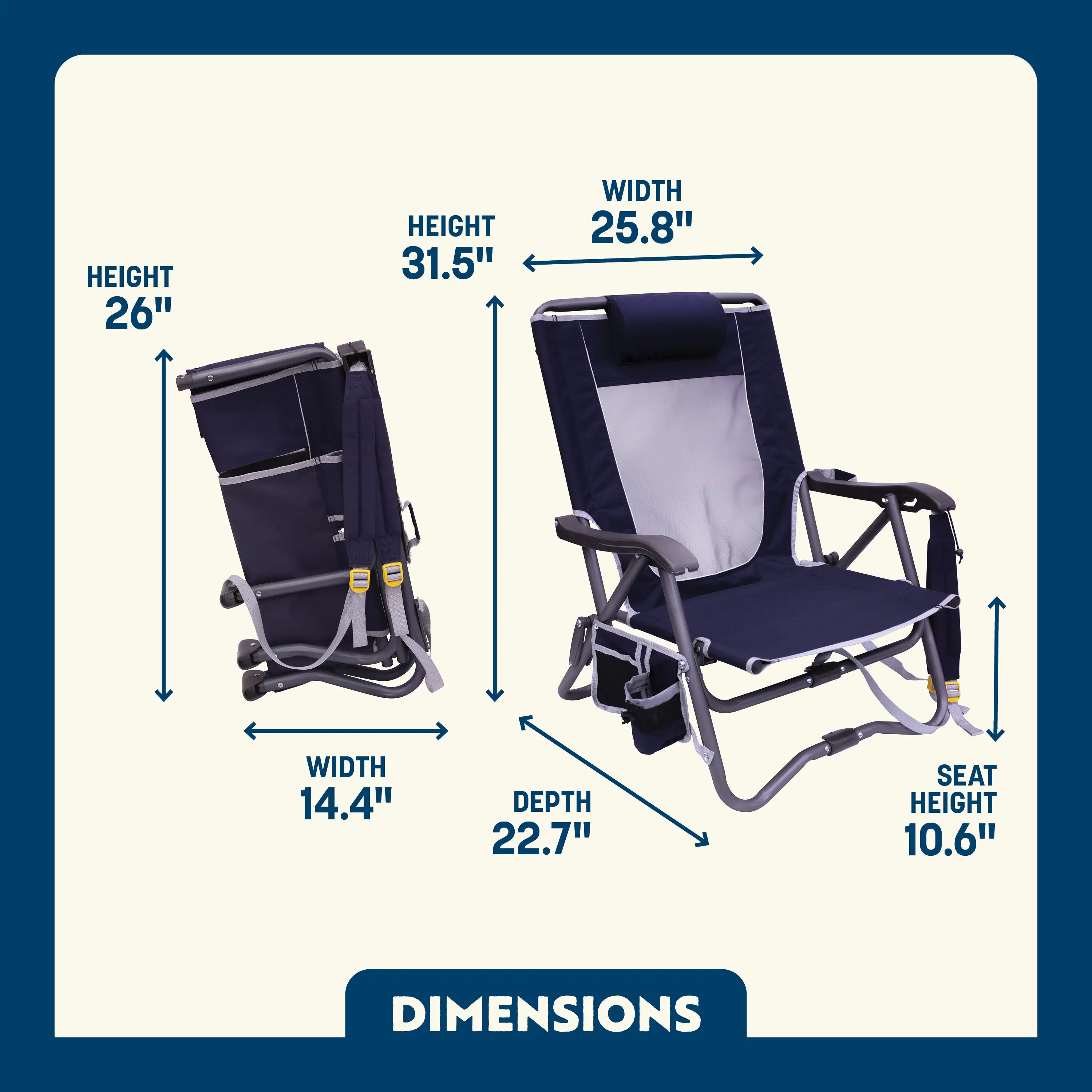 Bi-Fold Slim Event Chair | Camp-Ready Selection | Outlandridge 72DBOO