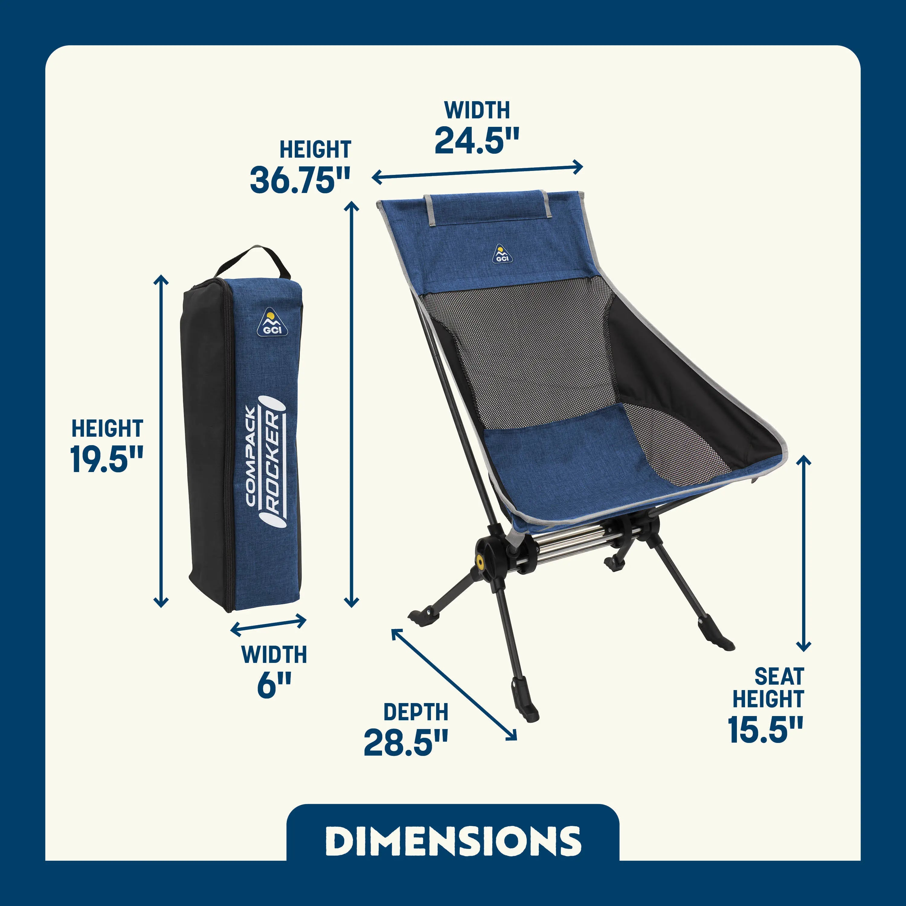 ComPack Rocker | Featured Outdoor Choice | Outlandridge 8D183F