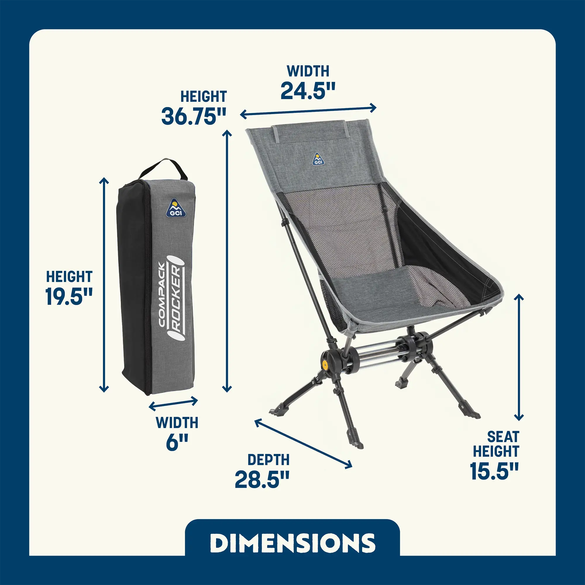 ComPack Rocker | Featured Outdoor Choice | Outlandridge 8D183F