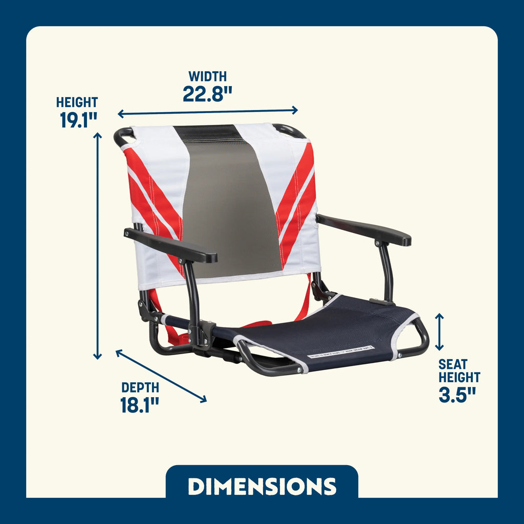 Big Comfort Stadium Chair with Armrests | Featured Outdoor Choice | Outlandridge 8967um