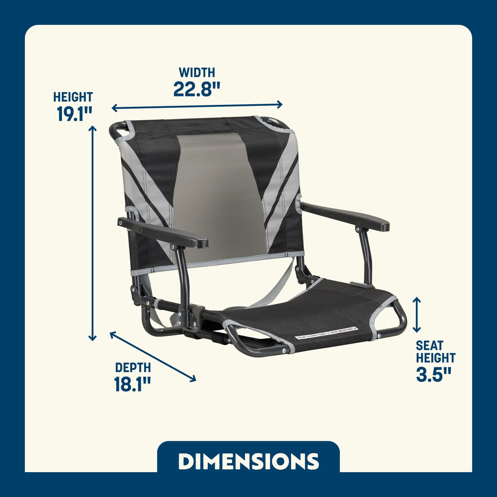 Big Comfort Stadium Chair with Armrests | Featured Outdoor Choice | Outlandridge 8967um