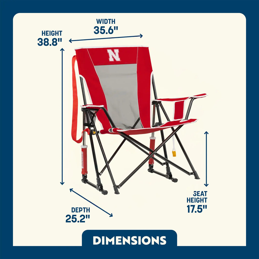 Comfort Pro Rocker - Nebraska Cornhuskers | Featured Outdoor Choice | Outlandridge 1CB7Zt