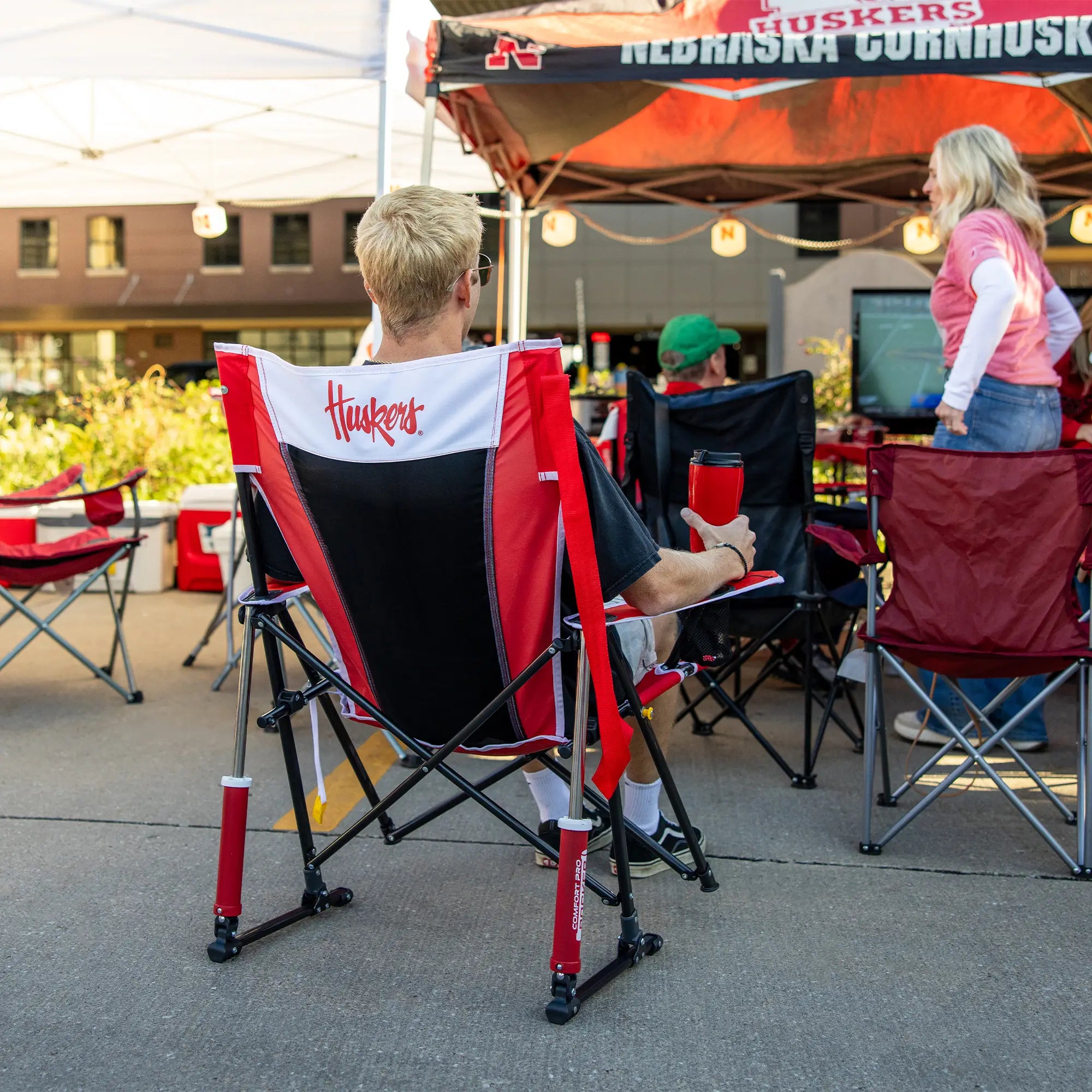 Comfort Pro Rocker - Nebraska Cornhuskers | Featured Outdoor Choice | Outlandridge F9B1Ny