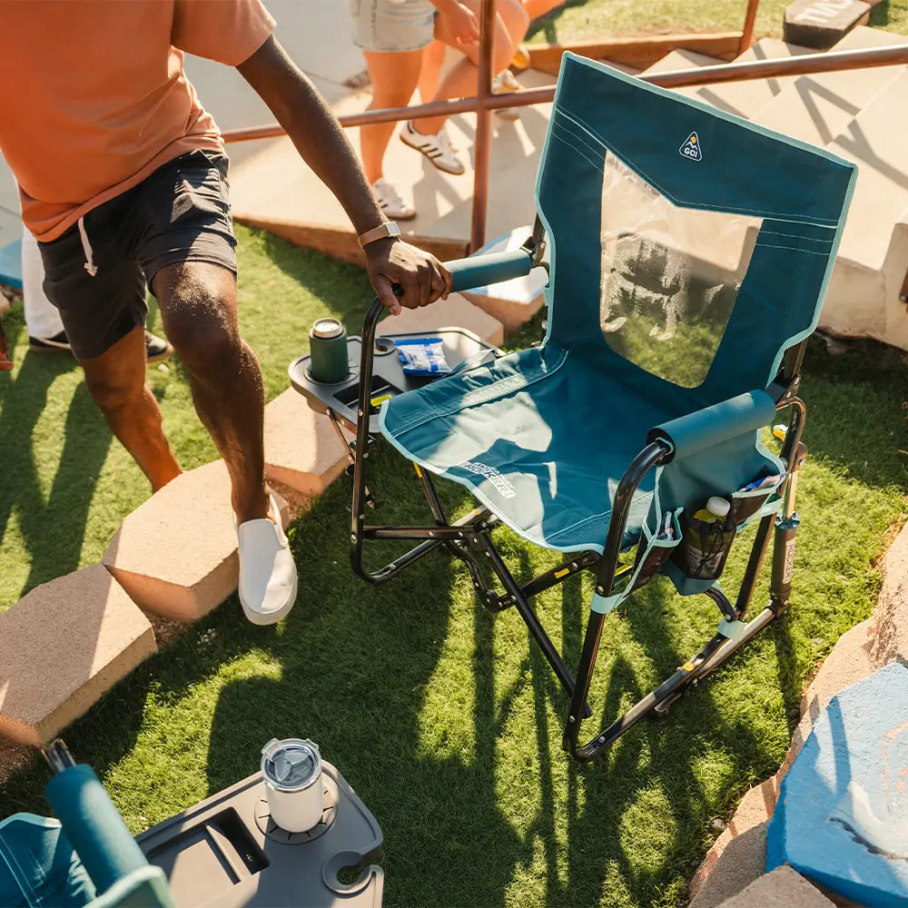 Stowaway Rocker with Side Table | Featured Outdoor Choice | Outlandridge 720FqA